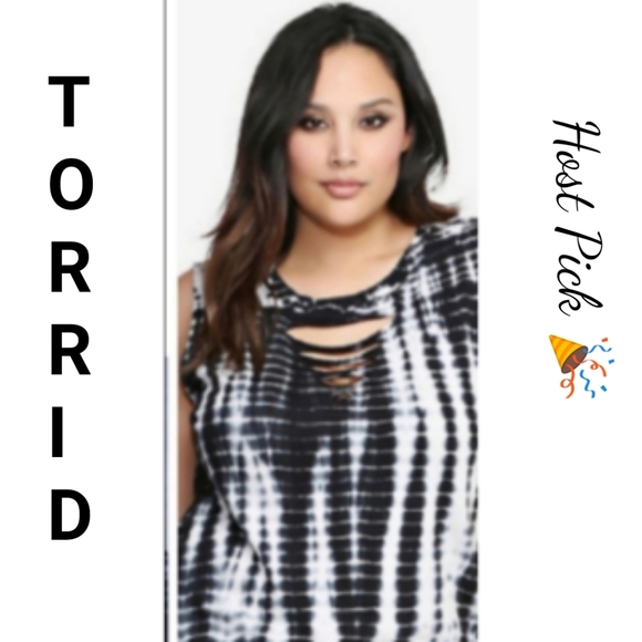 torrid Tops - Torrid Tie Dye Custom Cut T-shirt 2X